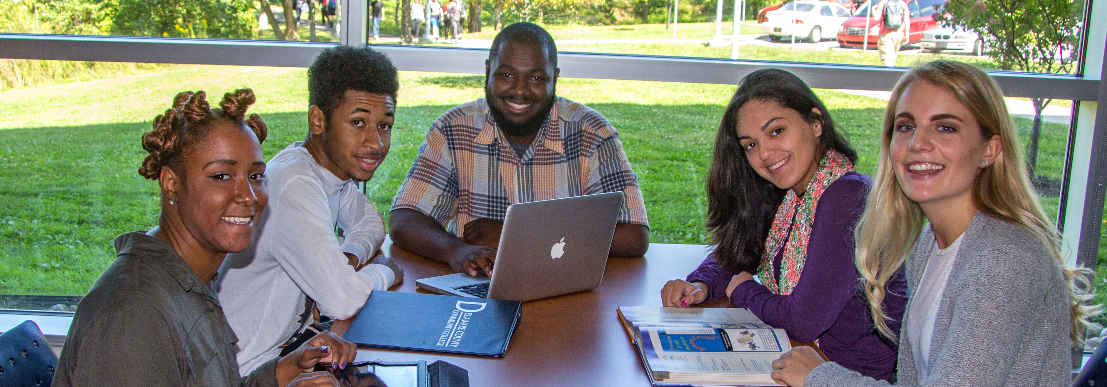 Students on campus